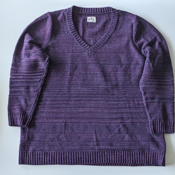DC Jeans purple v neck sweater Size 1X Penningtons - Picture 1 of 9